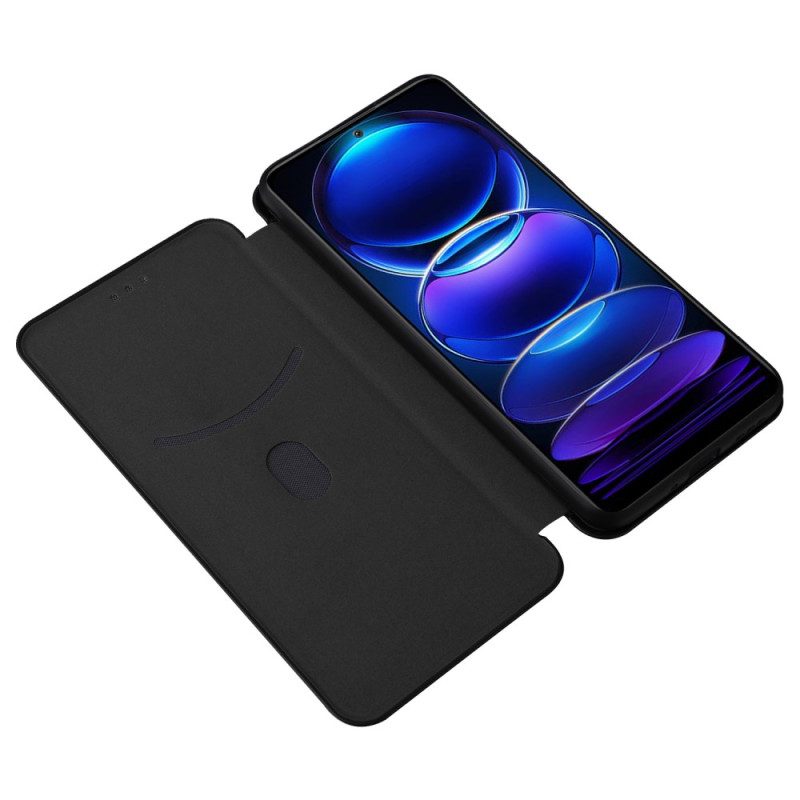 Schutzhülle Für Poco X5 5G Flip Case Kohlefaser