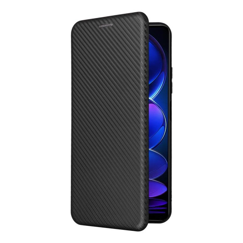 Schutzhülle Für Poco X5 5G Flip Case Kohlefaser