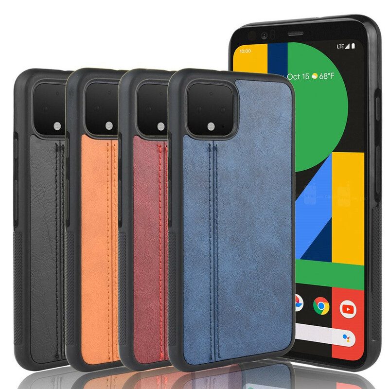 Hülle Für Google Pixel 4 XL Couture-ledereffekt