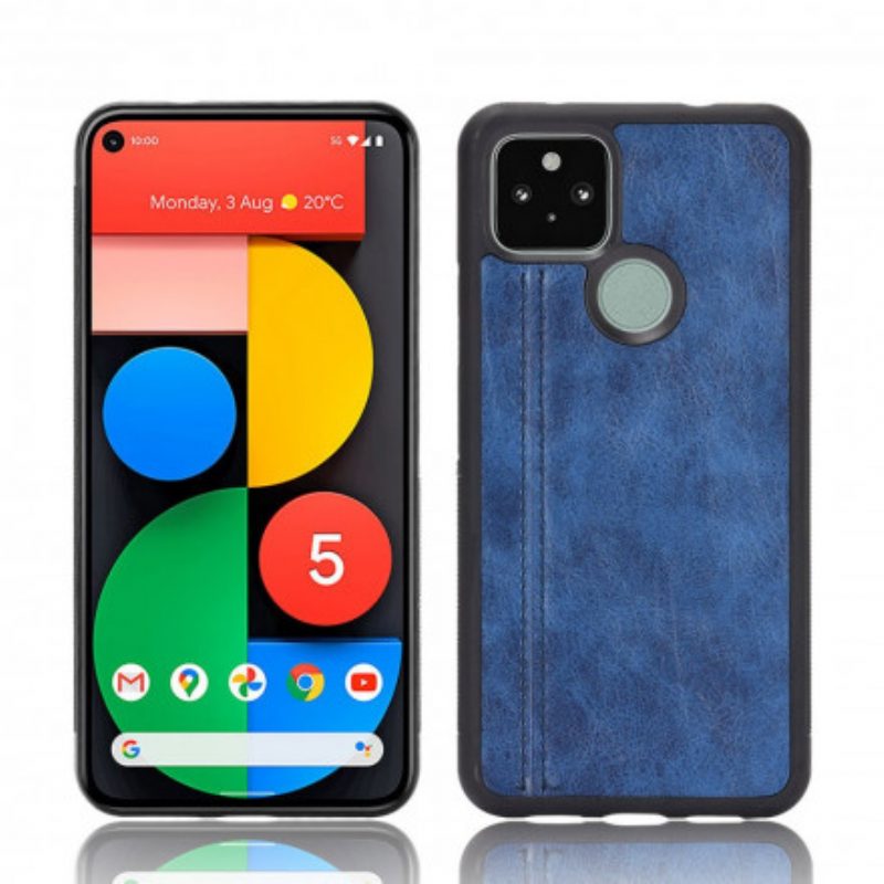 Handyhülle Für Google Pixel 4A 5G Couture-ledereffekt