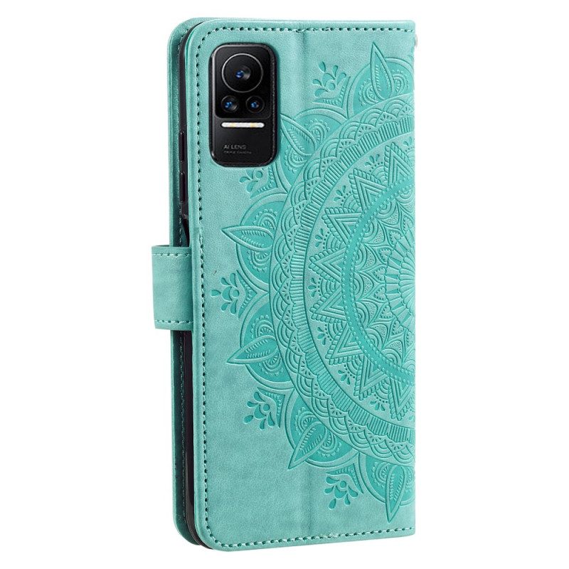 Flip Case Für Xiaomi 13 Lite Mandala-sonne Mit Schlüsselband