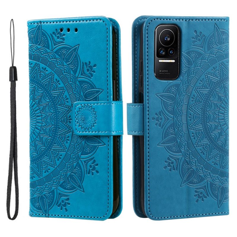 Flip Case Für Xiaomi 13 Lite Mandala-sonne Mit Schlüsselband