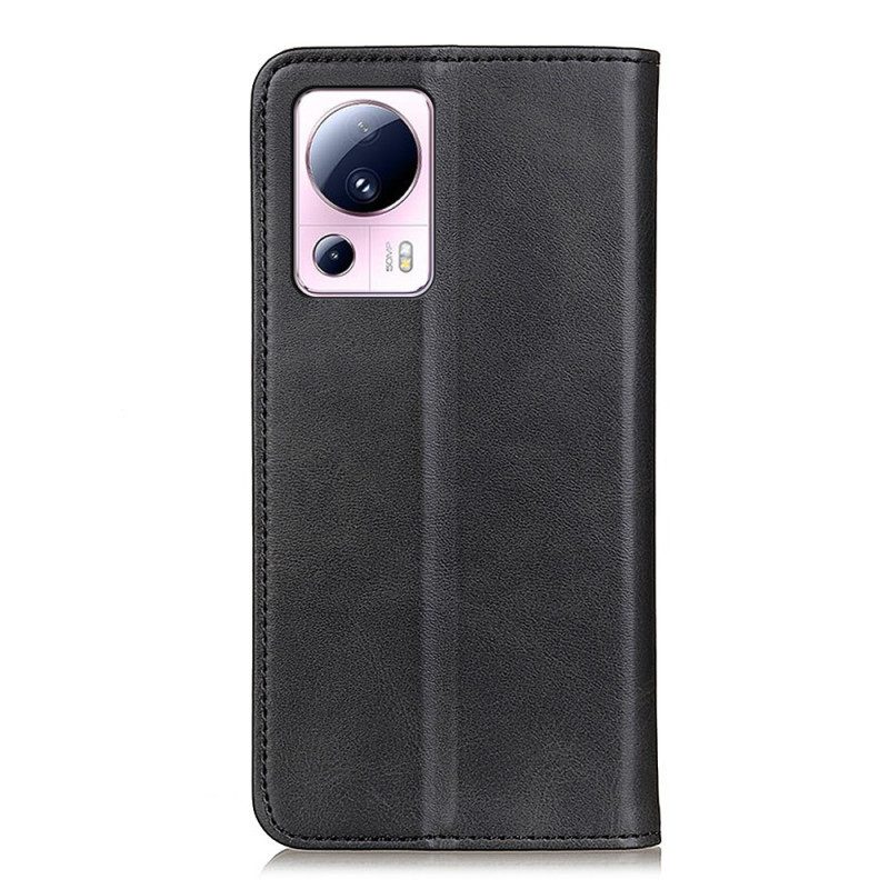 Schutzhülle Für Xiaomi 13 Lite Flip Case Spaltleder