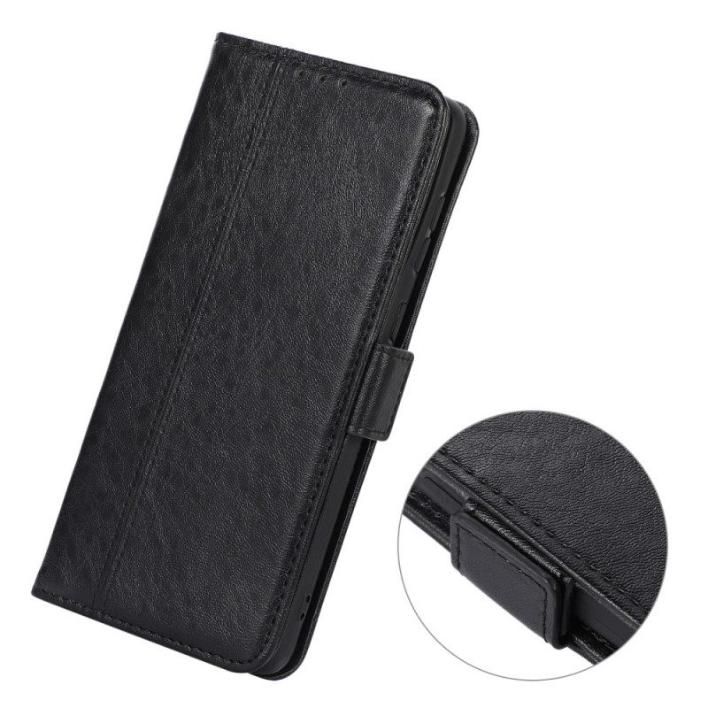 Flip Case Für OnePlus Nord 2 5G Dezente Nähte