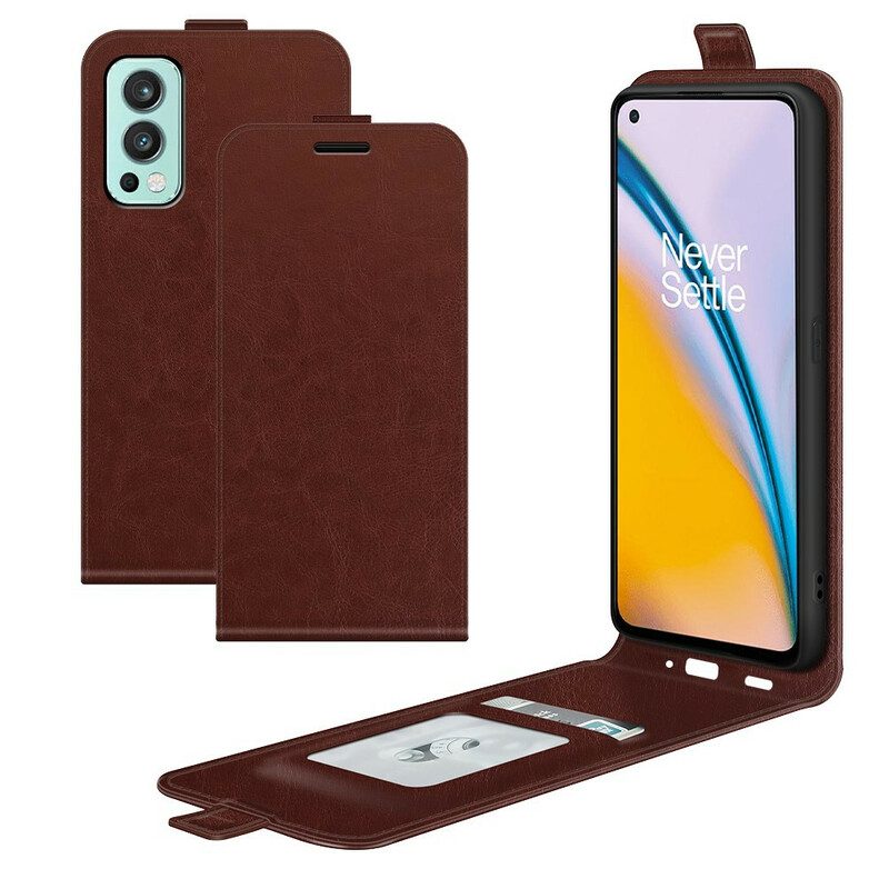 Flip Case Für OnePlus Nord 2 5G Flip Case Faltendes Retro