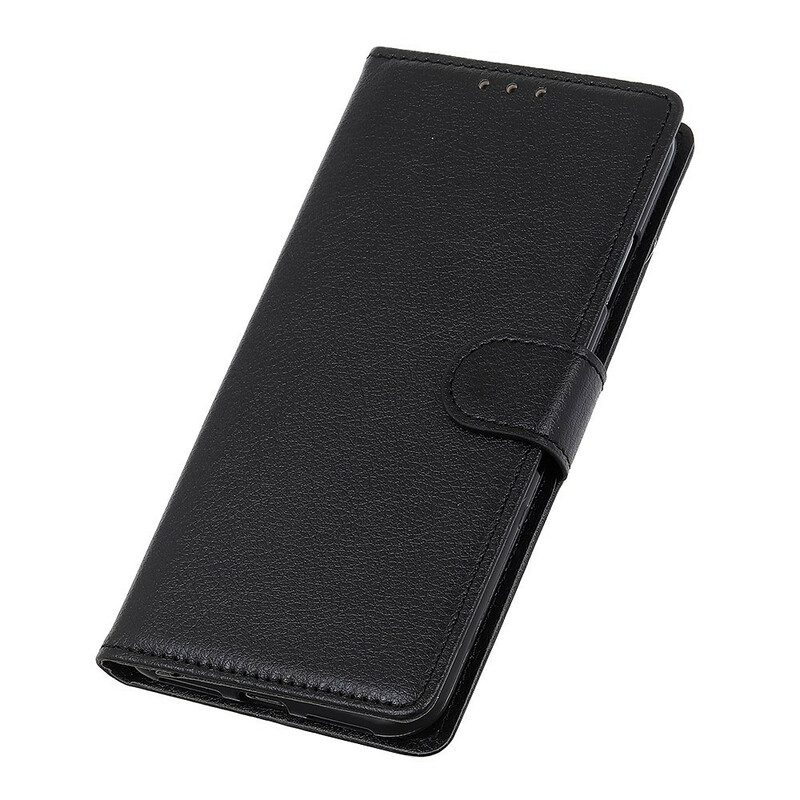 Flip Case Für OnePlus Nord 2 5G Litschi-kunstleder