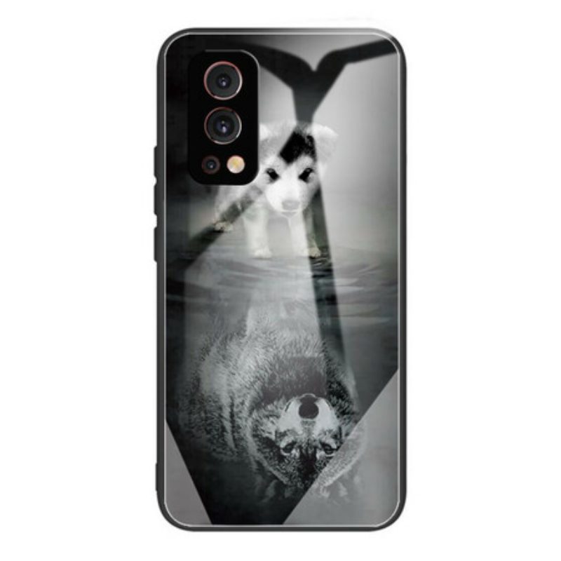 Handyhülle Für OnePlus Nord 2 5G Puppy Dream Gehärtetes Glas