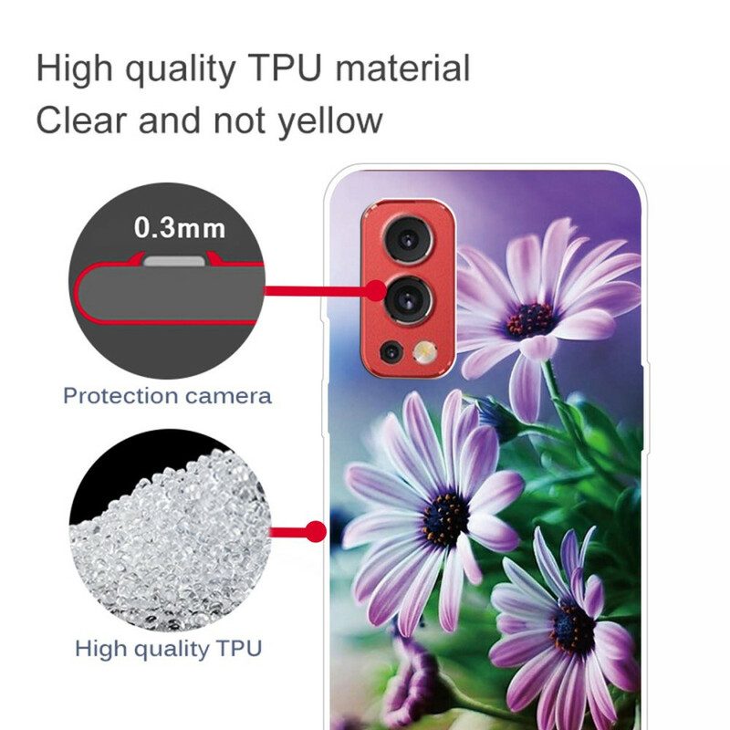 Handyhülle Für OnePlus Nord 2 5G Realistische Blumen