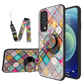 Hülle Für OnePlus Nord 2 5G Patchwork-magnethalter