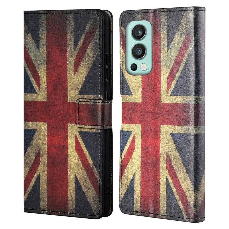 Lederhüllen Für OnePlus Nord 2 5G England-flagge