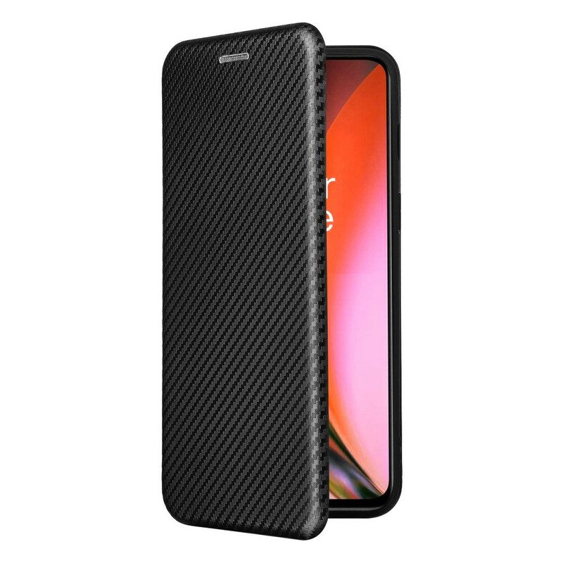 Schutzhülle Für OnePlus Nord 2 5G Flip Case Farbiges Carbon-silikon