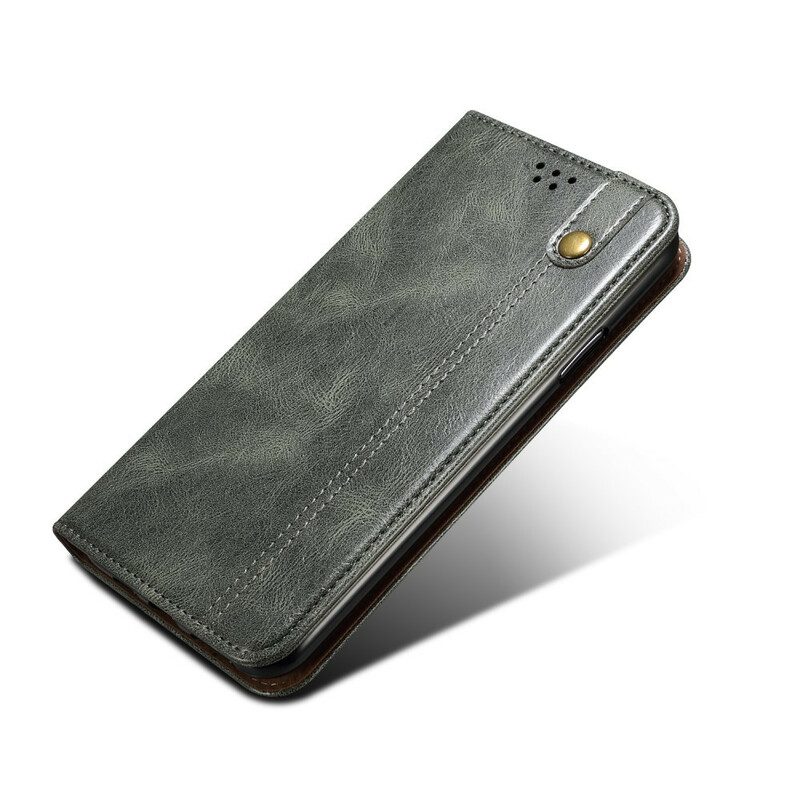 Schutzhülle Für OnePlus Nord 2 5G Flip Case Gewachstes Kunstleder