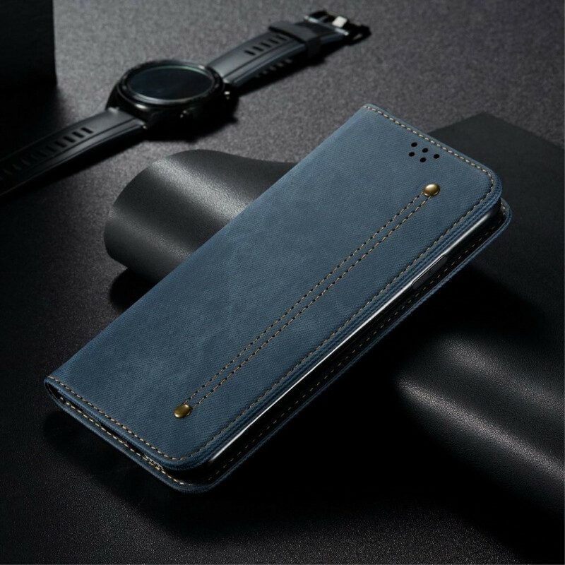 Schutzhülle Für OnePlus Nord 2 5G Flip Case Kunstleder-jeans-textur