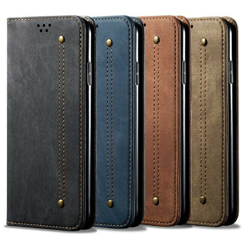 Schutzhülle Für OnePlus Nord 2 5G Flip Case Kunstleder-jeans-textur