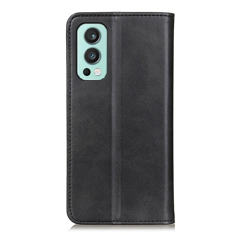 Schutzhülle Für OnePlus Nord 2 5G Flip Case Mattes Spaltleder