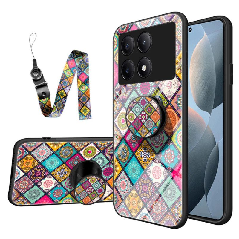 Hülle Poco X6 Pro 5g Patchwork-stütze Und Riemen