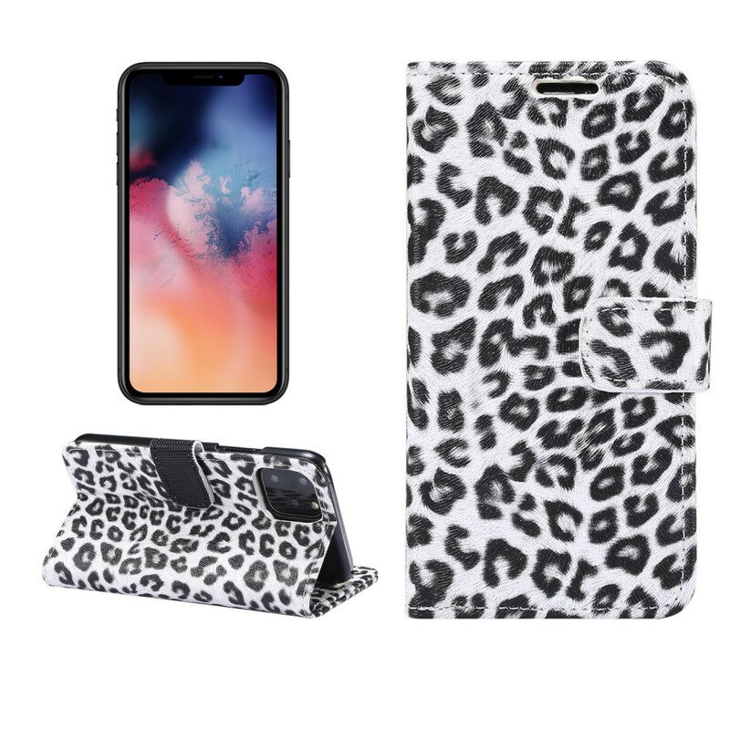 Flip Case Für iPhone 11 Pro Leopard