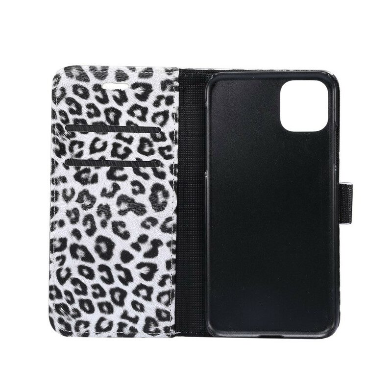 Flip Case Für iPhone 11 Pro Leopard