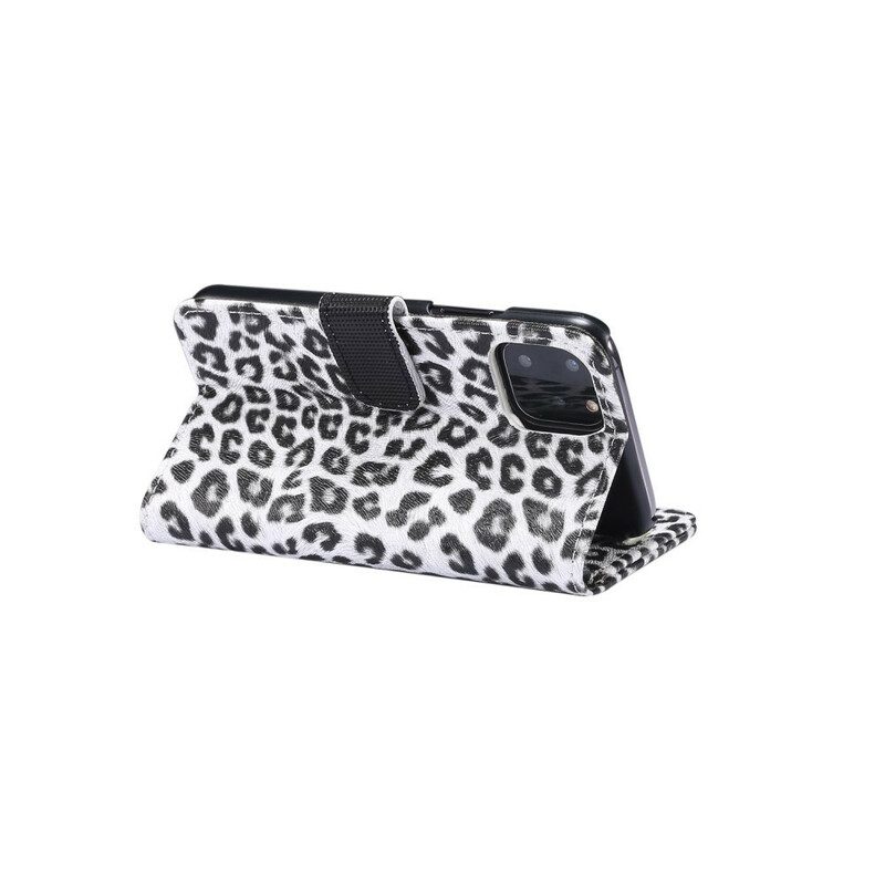 Flip Case Für iPhone 11 Pro Leopard