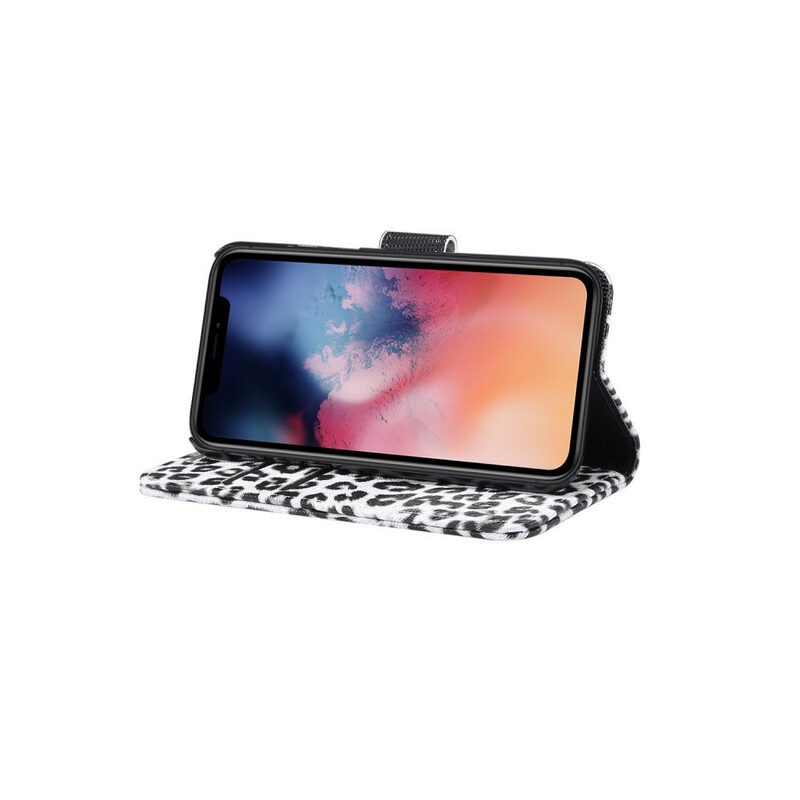 Flip Case Für iPhone 11 Pro Leopard