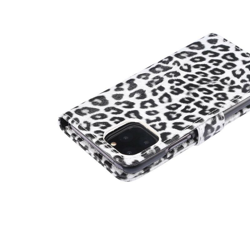 Flip Case Für iPhone 11 Pro Leopard