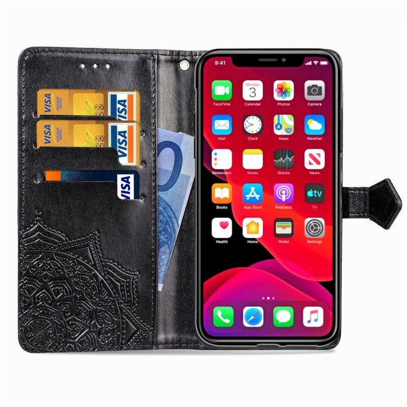 Flip Case Für iPhone 11 Pro Mandala-mittelalter