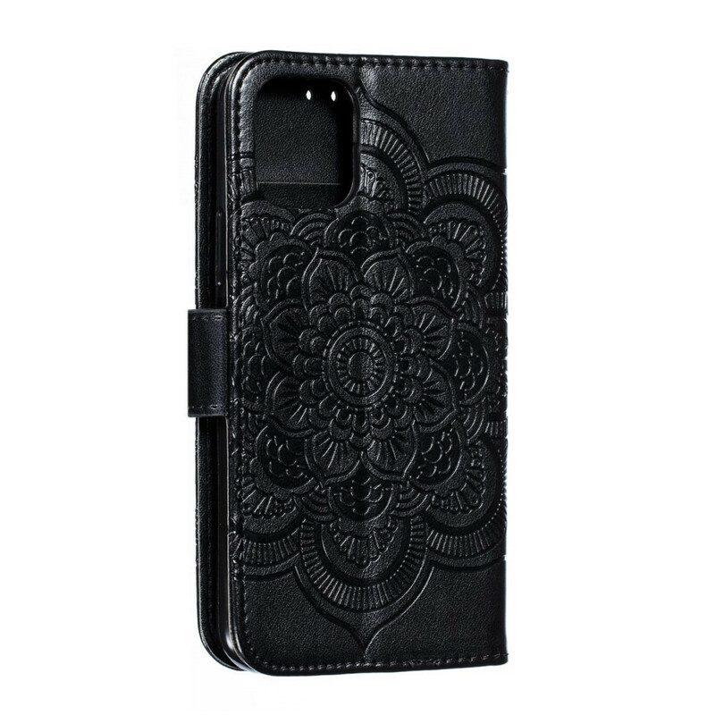 Flip Case Für iPhone 11 Pro Vollständiges Mandala