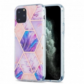 Handyhülle Für iPhone 11 Pro Auffälliger Geometrischer Marmor