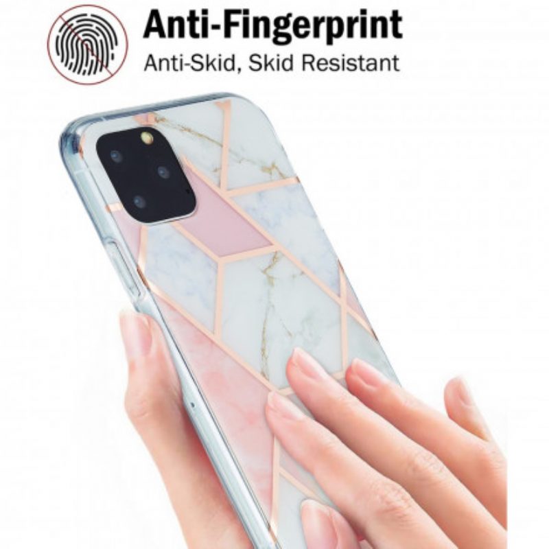 Handyhülle Für iPhone 11 Pro Auffälliger Geometrischer Marmor