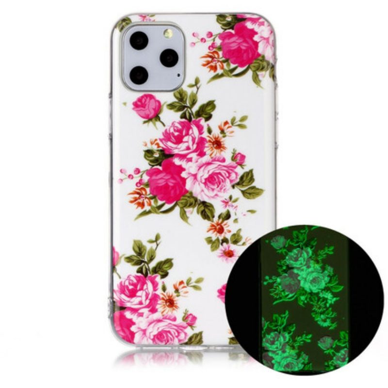 Handyhülle Für iPhone 11 Pro Fluoreszierende Freiheitsblumen