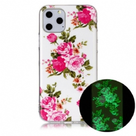 Handyhülle Für iPhone 11 Pro Fluoreszierende Freiheitsblumen