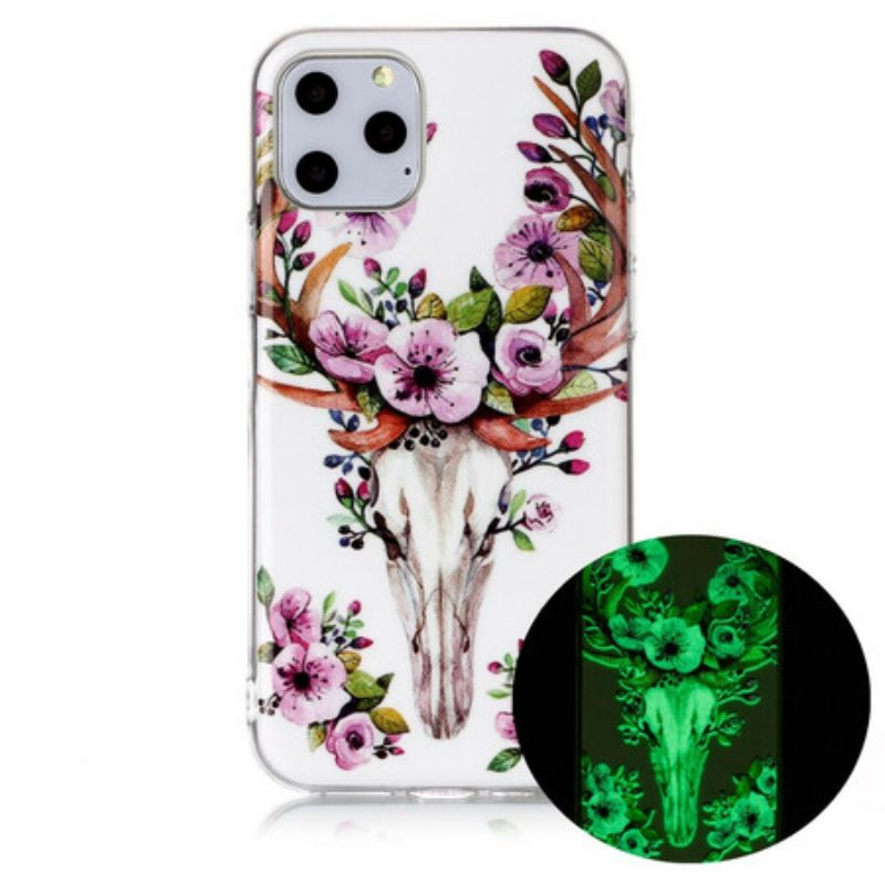 Handyhülle Für iPhone 11 Pro Fluoreszierender Blumenelch