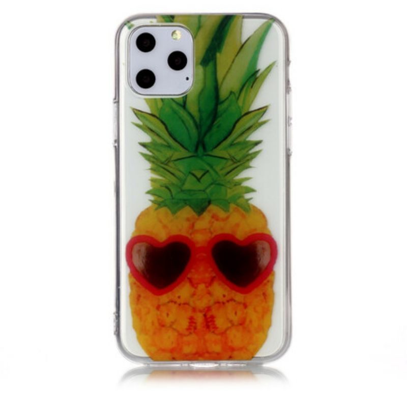 Handyhülle Für iPhone 11 Pro Nahtlose Inkognito-ananas