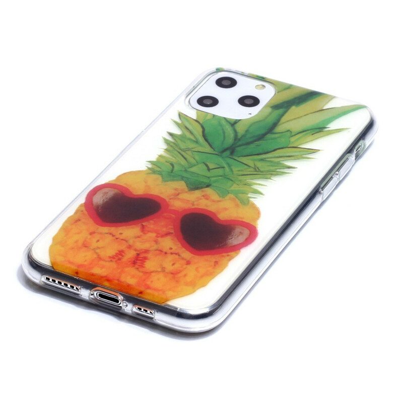 Handyhülle Für iPhone 11 Pro Nahtlose Inkognito-ananas