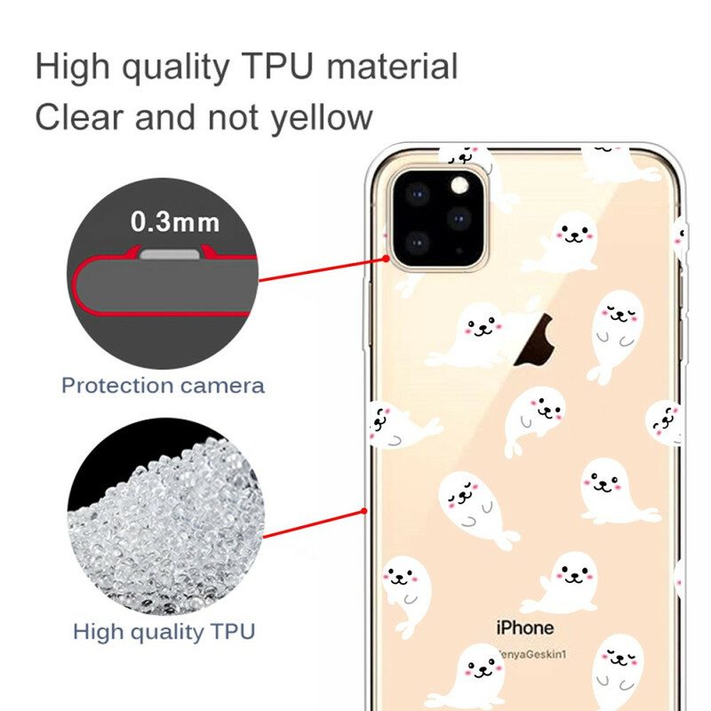 Handyhülle Für iPhone 11 Pro Top Seelöwen