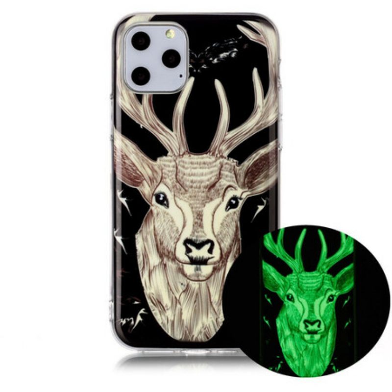 Hülle Für iPhone 11 Pro Fluoreszierender Majestätischer Hirsch