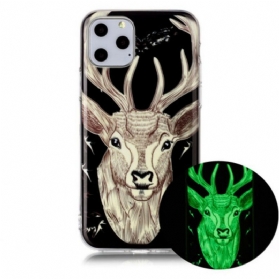 Hülle Für iPhone 11 Pro Fluoreszierender Majestätischer Hirsch