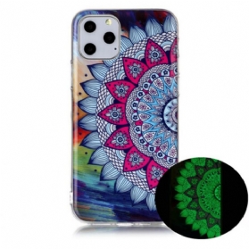 Hülle Für iPhone 11 Pro Fluoreszierendes Buntes Mandala