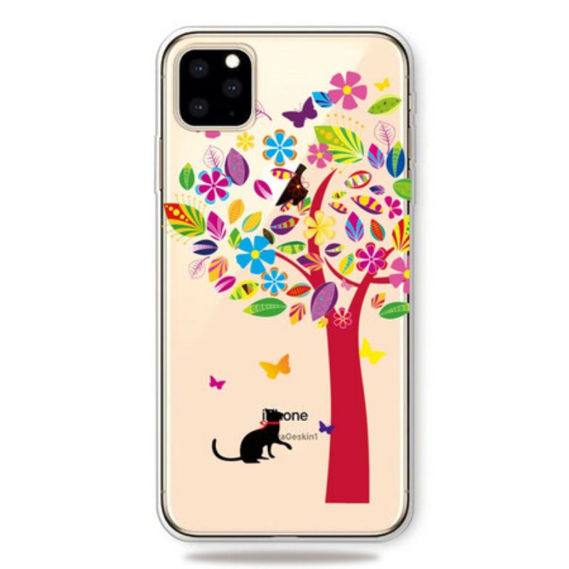 Hülle Für iPhone 11 Pro Katze Unter Dem Baum