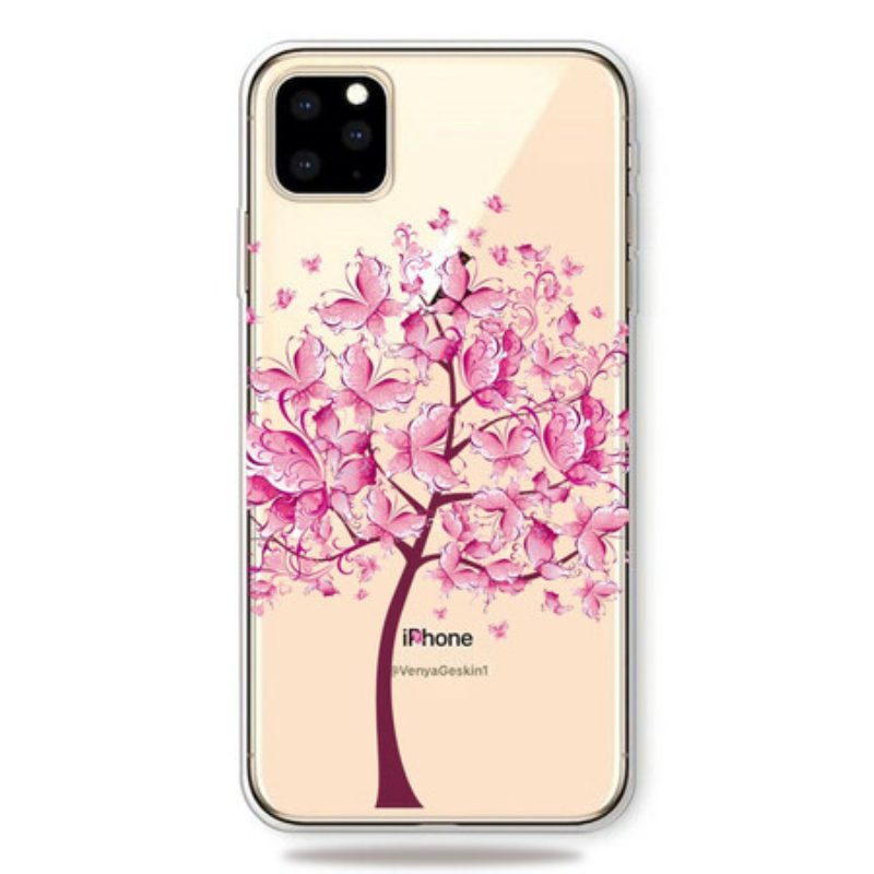 Hülle Für iPhone 11 Pro Rosa Baumkrone