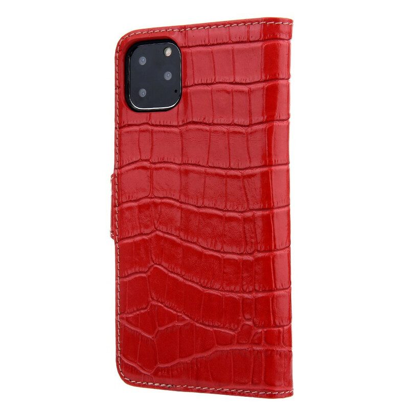 Lederhüllen Für iPhone 11 Pro Hübscher Kroko