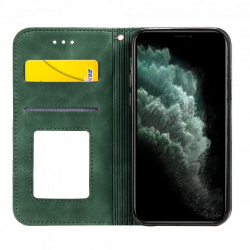 Schutzhülle Für iPhone 11 Pro Flip Case Barocke Blumen