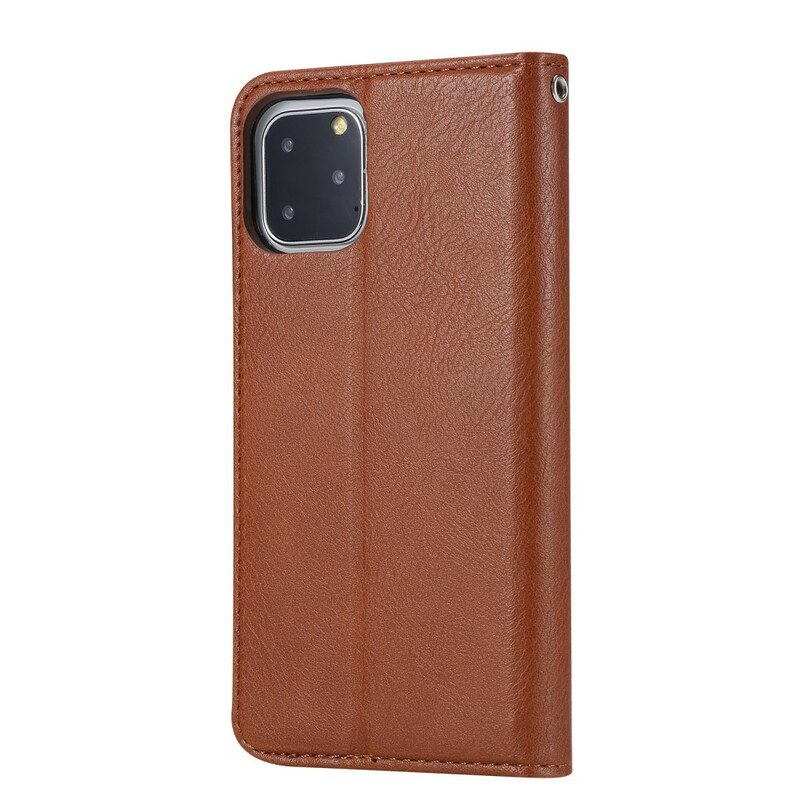 Schutzhülle Für iPhone 11 Pro Flip Case Kartenhalter Aus Kunstleder