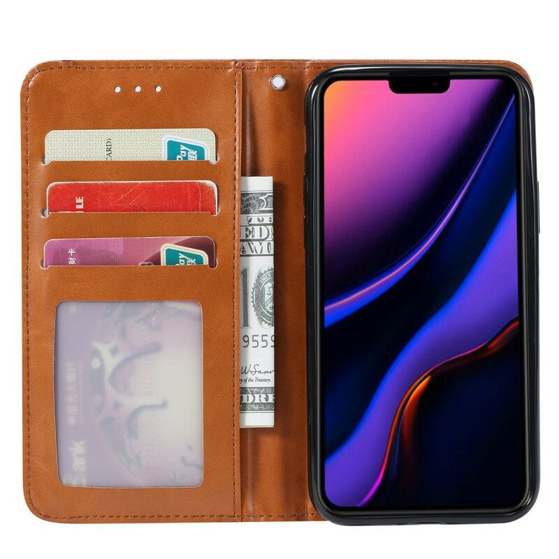 Schutzhülle Für iPhone 11 Pro Flip Case Kartenhalter Aus Kunstleder