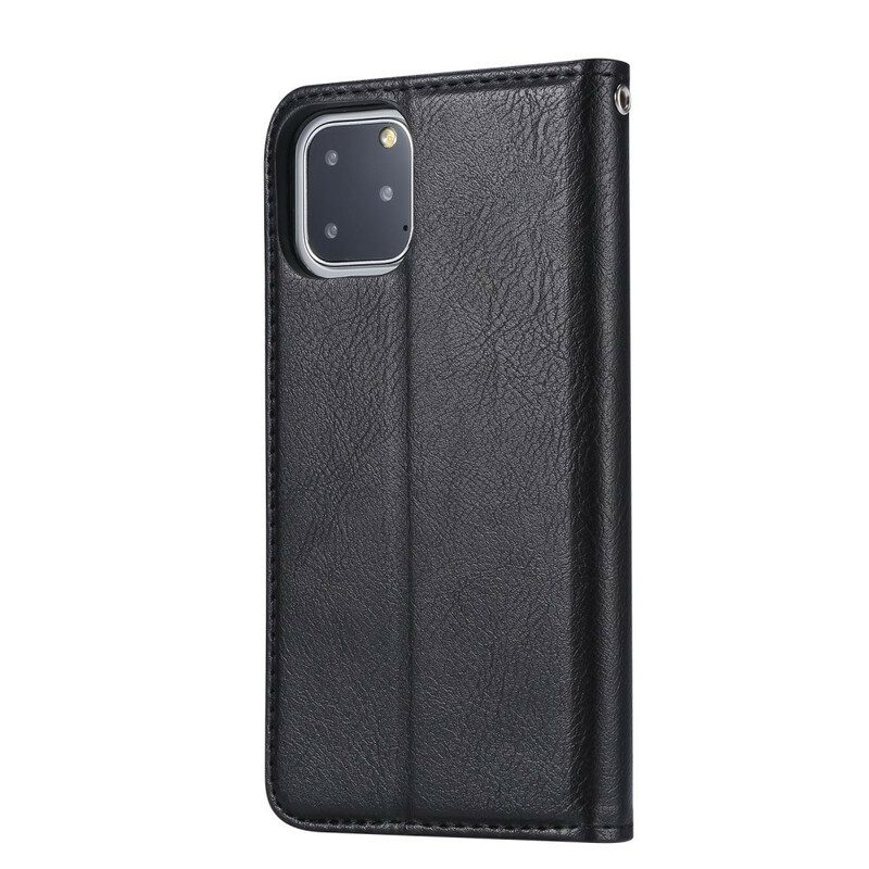 Schutzhülle Für iPhone 11 Pro Flip Case Kartenhalter Aus Kunstleder