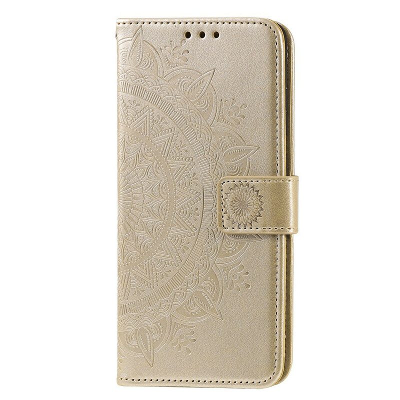 Flip Case Für OnePlus 8T Sonnenmandala