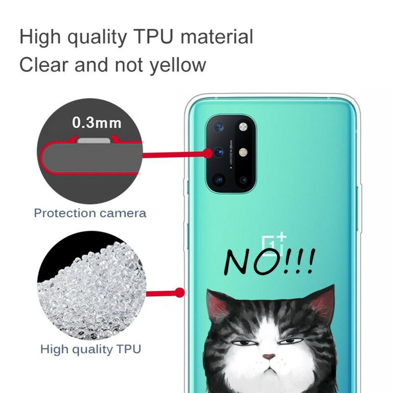 Handyhülle Für OnePlus 8T Die Katze. Die Nein Sagt