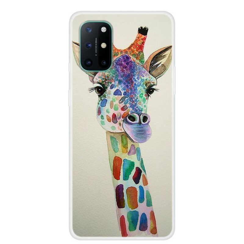 Hülle Für OnePlus 8T Bunte Giraffe