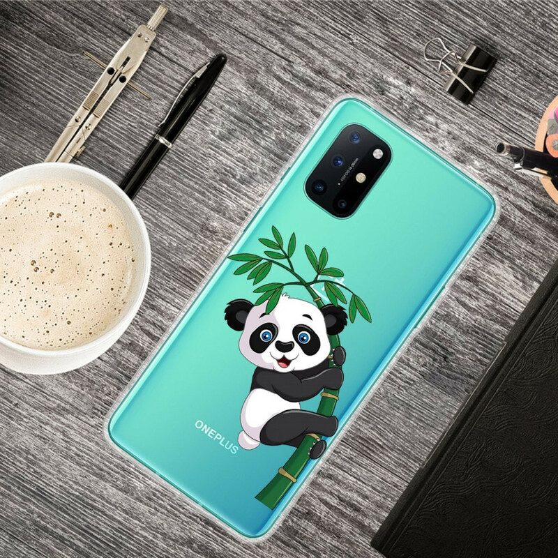 Hülle Für OnePlus 8T Nahtloser Panda Auf Bambus