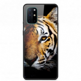 Hülle Für OnePlus 8T Realistisches Tiger-hartglas